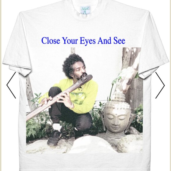 ONLINE CERAMICS ANDRE 3000 BLUE SUN TEE - size M - Picture 1 of 3